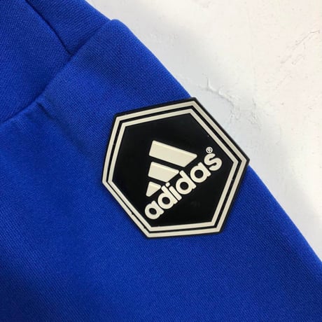 90s アディダス　ジャージ　トラックジャケット　ロゴ　青
