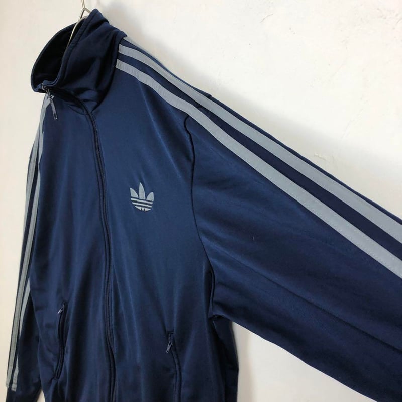 アディダスオリジナルス ジャージ トラックジャケット 刺繍 ロゴ 紺