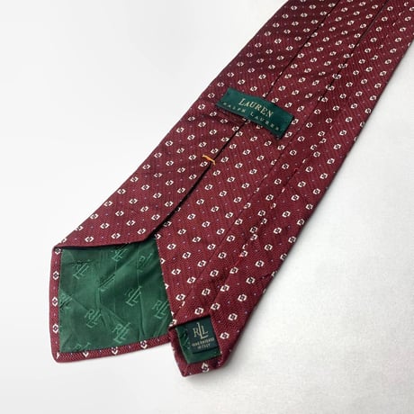 Ralph Lauren ラルフローレン ネクタイ　総柄　シルク
