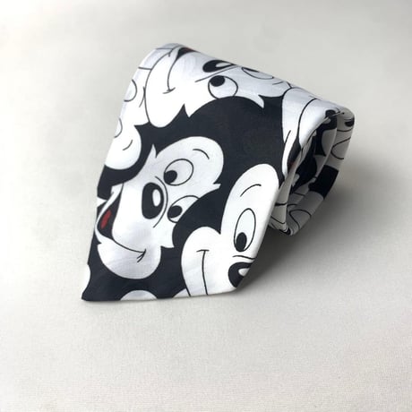 Disney オールドディズニー　ミッキー　総柄　ネクタイ
