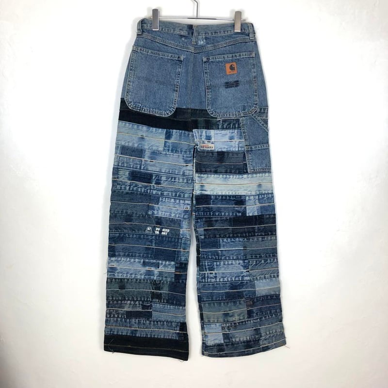 カーハート リメイク デニム パンツ Gパン 再構築 パッチワーク