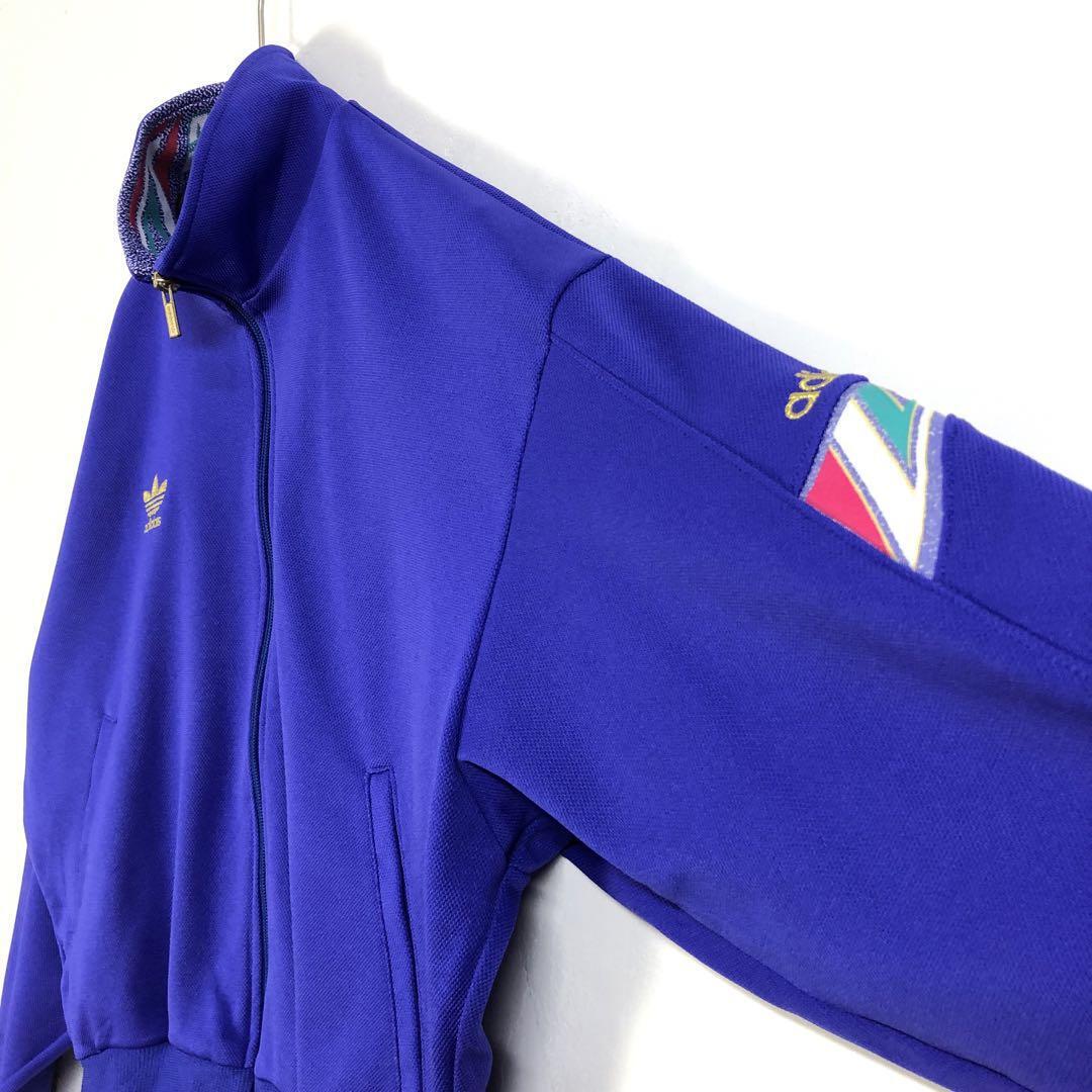 90s デサント製 アディダス ジャージ トラックジャケット 紫 | PEACE TOWN