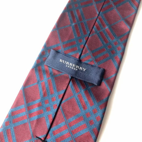 Burberry バーバリー　イタリア製　ネクタイ　チェック　シルク
