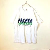 90s USA製　フルーツオブザルーム　フラワー　Tシャツ　白