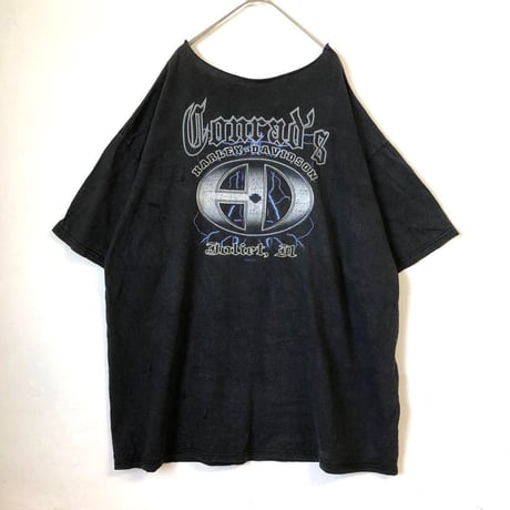 ハーレーダビッドソン　両面　プリント　ビッグロゴ　半袖　Tシャツ