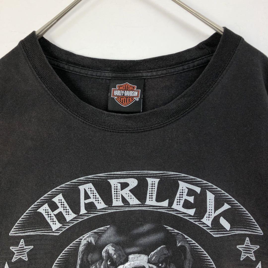 2285 ハーレーダビッドソン　USA製　ビッグロゴ　Tシャツ　ゆるだぼ　黒 2285 ハーレーダビッドソン USA製 ビッグロゴ Tシャツ ゆるだぼ