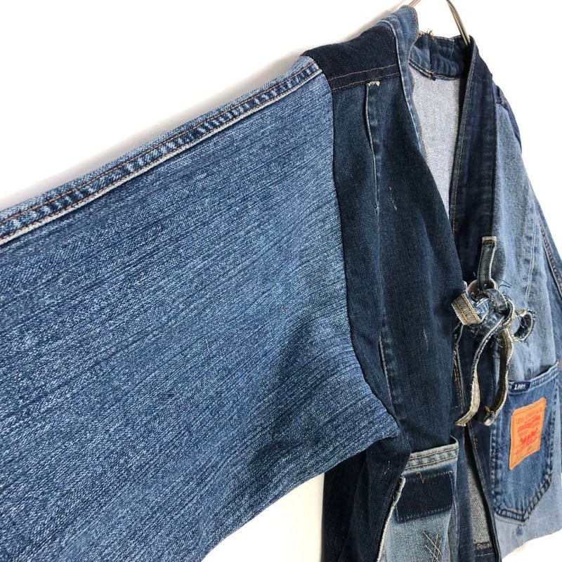 リーバイス デニム リメイク 再構築 ジャケット ロゴ パッチワーク