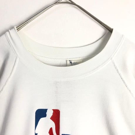 USA製　NBA　バスケ　ビッグプリント　スウェット　トレーナー　白