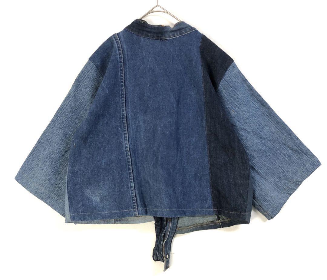 リーバイス デニム リメイク 再構築 ジャケット ロゴ パッチワーク