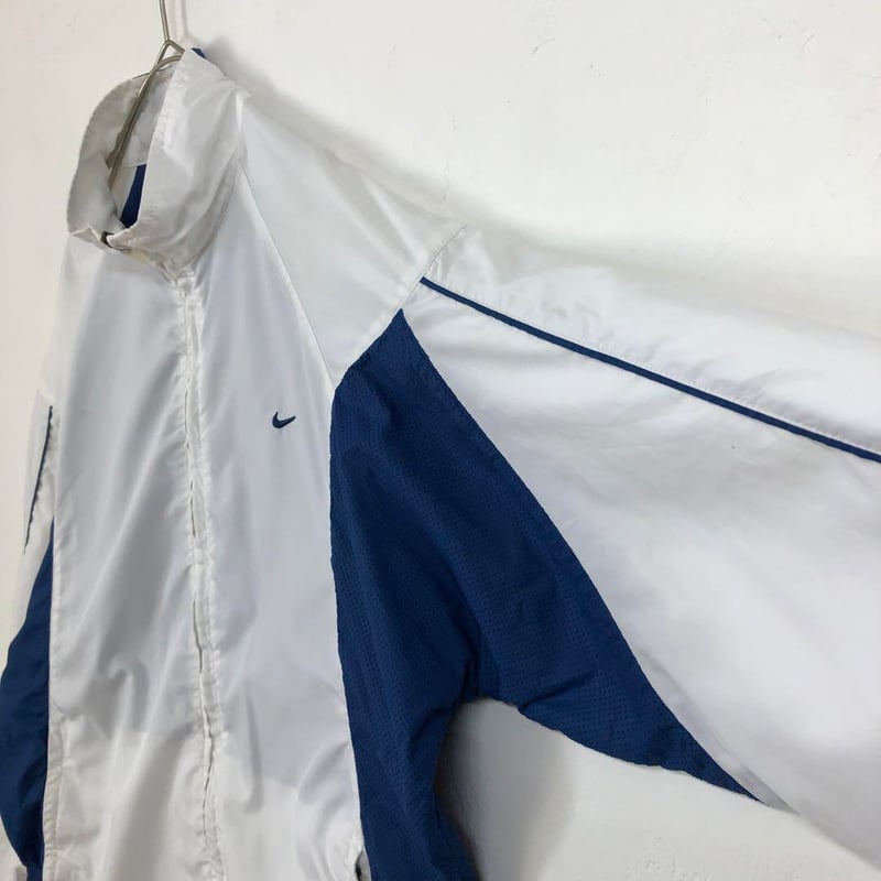 ナイキ ジャージ トラックジャケット 刺繍 ロゴ 白 青 | PEACE TOWN