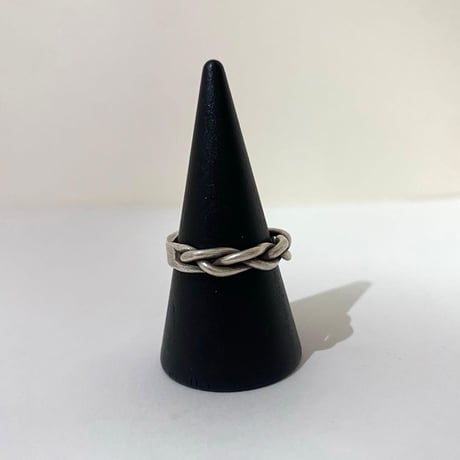 KAREN SILVER カレン　シルバー　民族　ツイスト　ハンドメイド　リング　指輪　15号　925