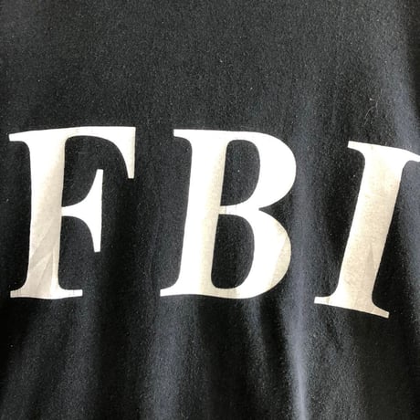 FBI  ビッグプリント　DELTA  半袖　Tシャツ　ブラック