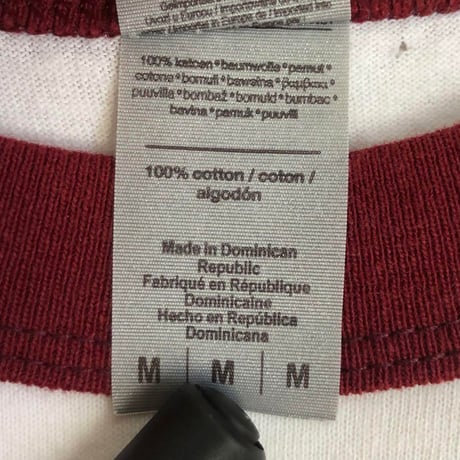 NFL  Haeks　ホークス　ビッグプリント　リンガーT　Tシャツ　半袖