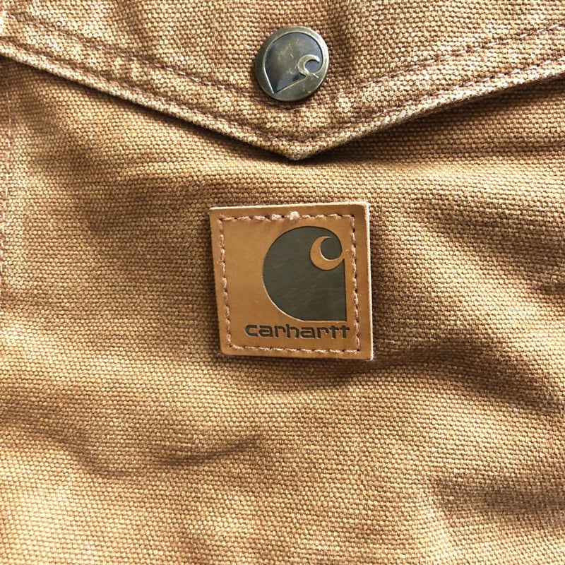 人*様 【革タグ】Carhartt バーウィック ジャケット　古着 Carhatt カーハート バーウィックジャケット ダック地 革タグ