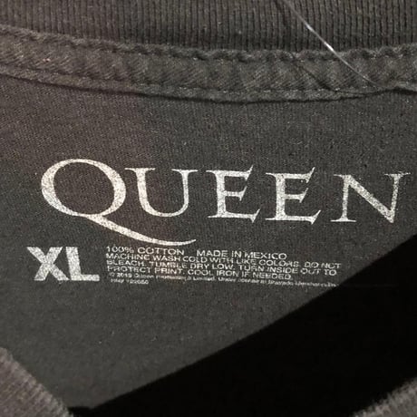 3797 QUEEN クイーン　Tシャツ　バンT 半袖　ビッグプリント　黒