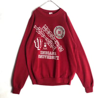USA製　INDIANA　HOOSIERS　カレッジ　スウェット　赤