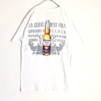 Corona Extra コロナビール　メキシコ　企業　ビッグプリント　Tシャツ　半袖　白