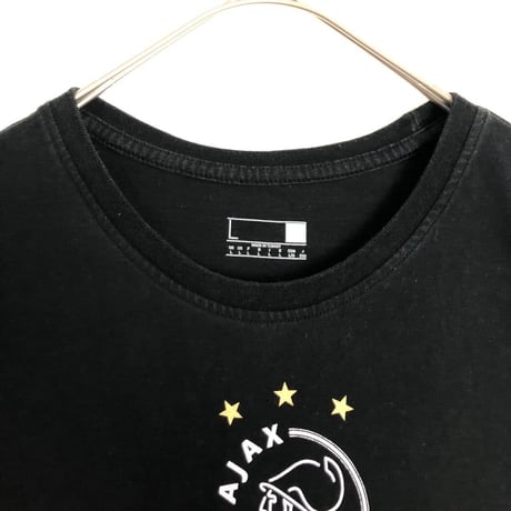adidas アディダス　AJAX　ビッグプリント　半袖　Tシャツ　黒