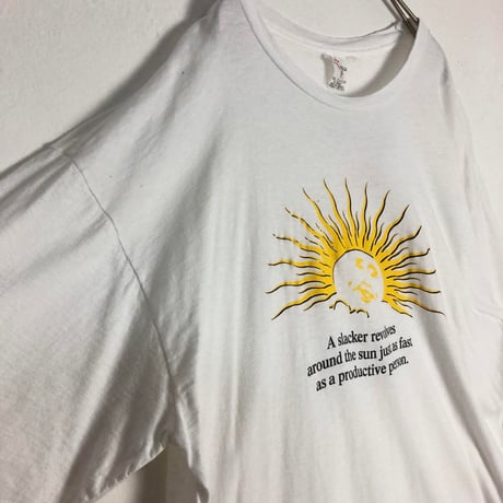 90s　シングルステッチ　マスターカード　太陽　半袖　Tシャツ　白