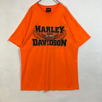 ハーレーダビッドソン　サンディエゴ　ビッグロゴ　Tシャツ　オレンジ