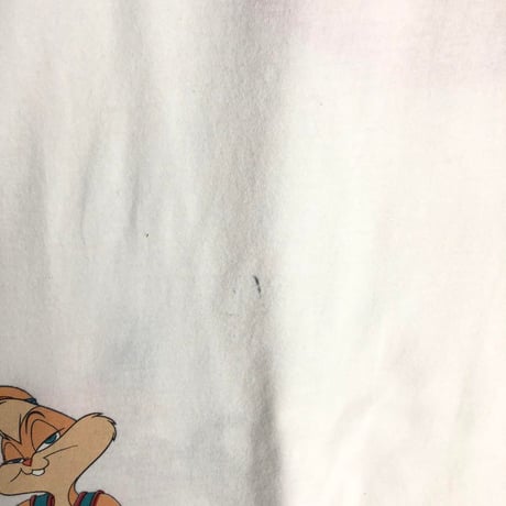 スペースジャム　ルーニーテューンズ　ビッグプリント　半袖　Tシャツ　白