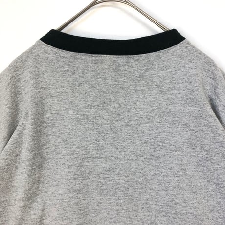 ハーレーダビッドソン　ロゴ　ヘンリーネック　Tシャツ　グレー