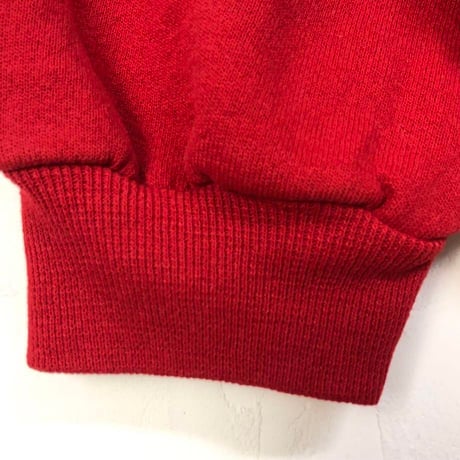 ラッセル　カレッジ　刺繍　ロゴ　スウェット　トレーナー　赤
