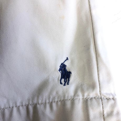 80's Ralph Lauren　ラルフローレン　刺繍ロゴ　ハーフ　ショートパンツ