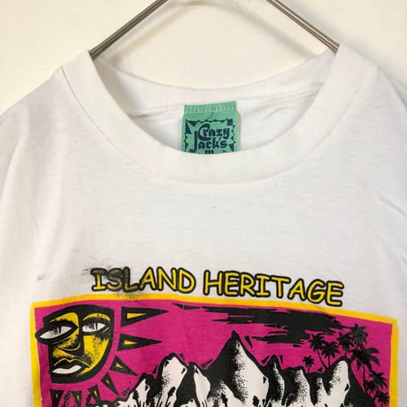 90s シングルステッチ　FIJI　魚　ビッグロゴ　半袖　Tシャツ　色