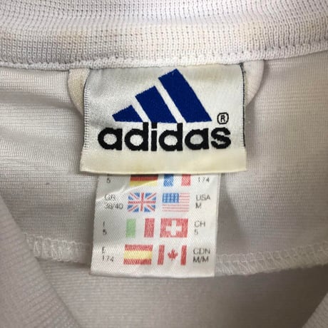 90's adidas アディダス　刺繍　ロゴ　トラックジャケット　ジャージ
