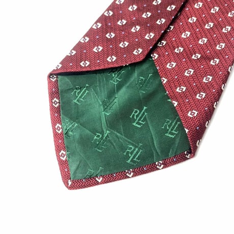 Ralph Lauren ラルフローレン ネクタイ　総柄　シルク