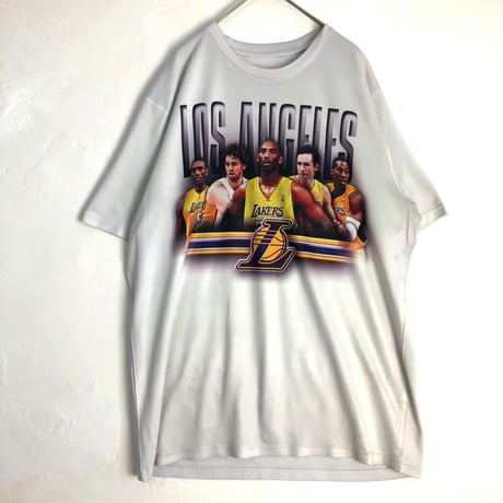 NBA　Lakers　レイカーズ　Tシャツ　バスケ　半袖　白