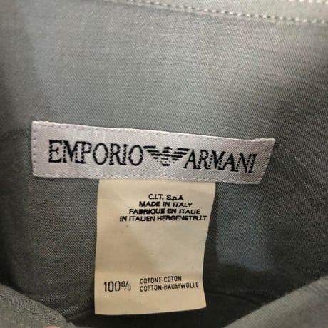 イタリア製　EMPORIO ARMANI エンポリオアルマーニ　半袖　シャツ　コットン