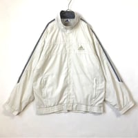 90s アディダス　ジャージ　トラックジャケット　ロゴ　白