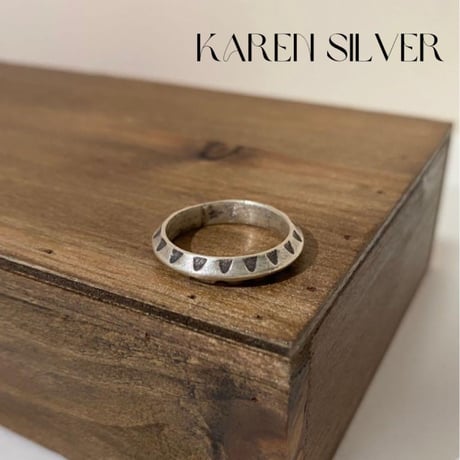 KAREN SILVER　カレン　シルバー　民族　ハンドメイド　リング　指輪　15号　925