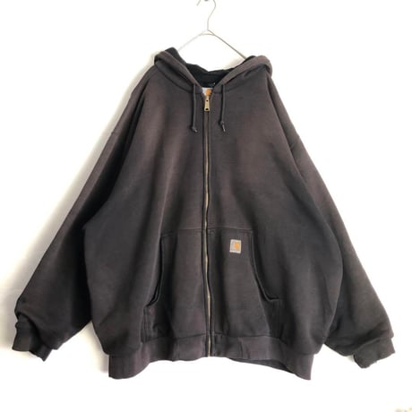 Carhartt　カーハート　ロゴ　パーカー　フーディ ブラウン