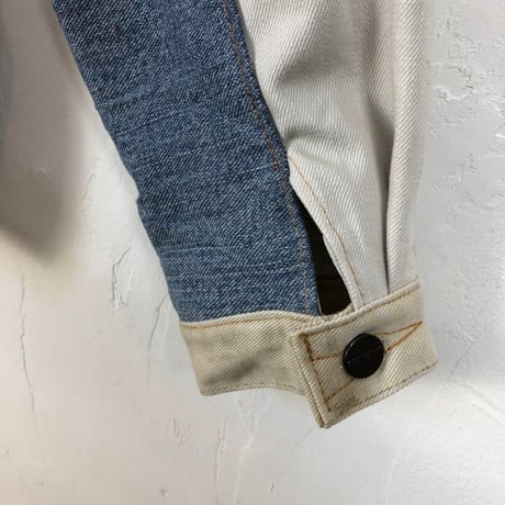 カーハート　リメイク　再構築　ジャケット　ロゴ　デニム　パッチワーク