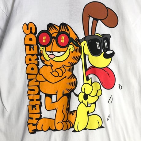 Garfield ガーフィールド　ビッグプリント　Tシャツ　白
