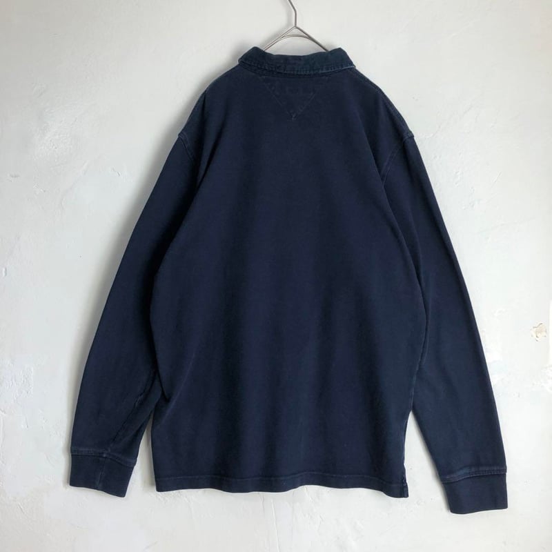 TOMMY HILFIGER トミーヒルフィガー 刺繍 ロゴ 長袖 ラガーシャツ