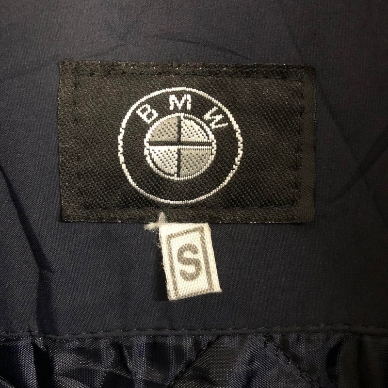 BMW 企業 キルティングジャケット 刺繍 ロゴ ゆるだぼ 紺