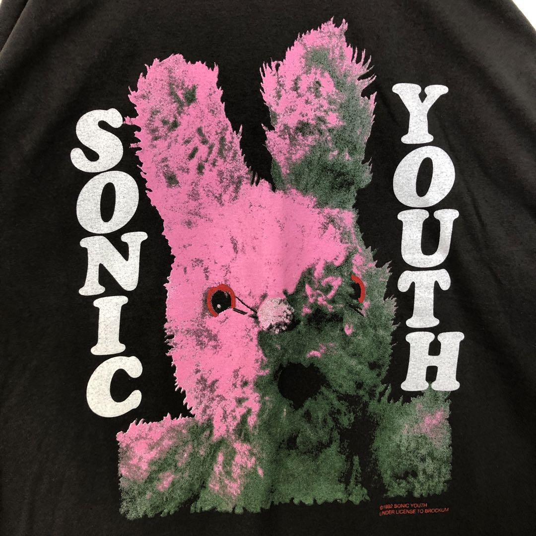BOOTLEG SONIC YOUTH ソニックユース ロゴ 半袖 Tシャツ | PEACE