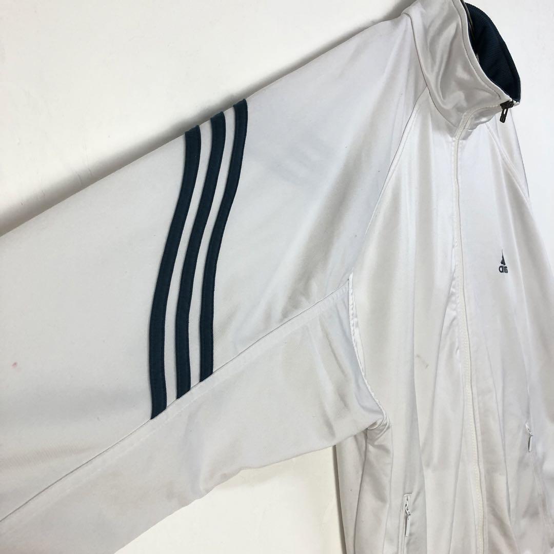 90's adidas アディダス ジャージ トラックジャケット 刺繍 ロゴ