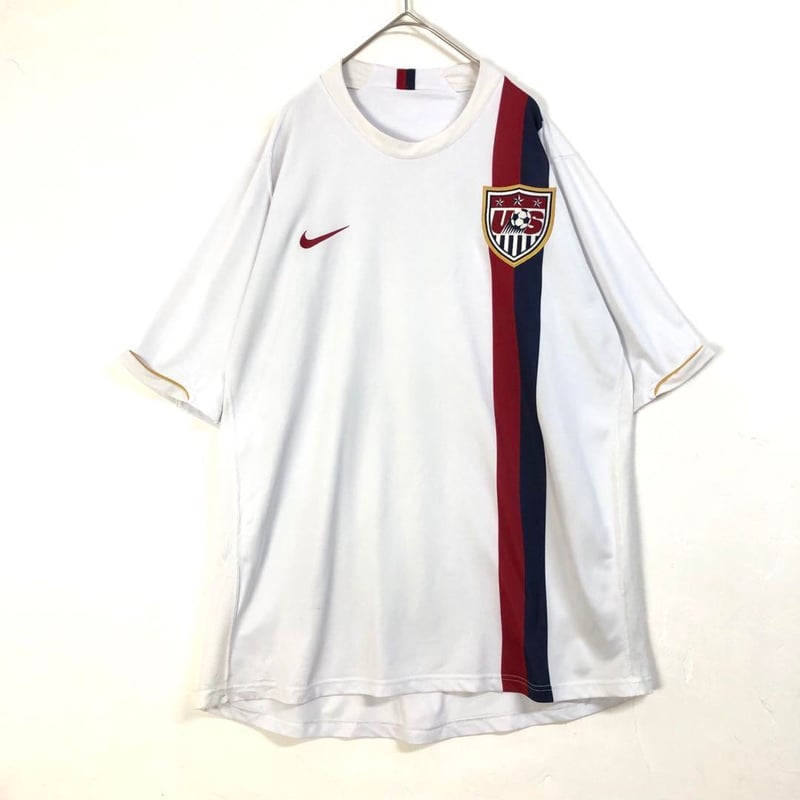 美品00s OLD AIR JORDAN Lサイズ フットボール刺繍ゲームシャツ スーパービッグサイズ 00年代 NIKE TEAM ナイキ チーム マイケル