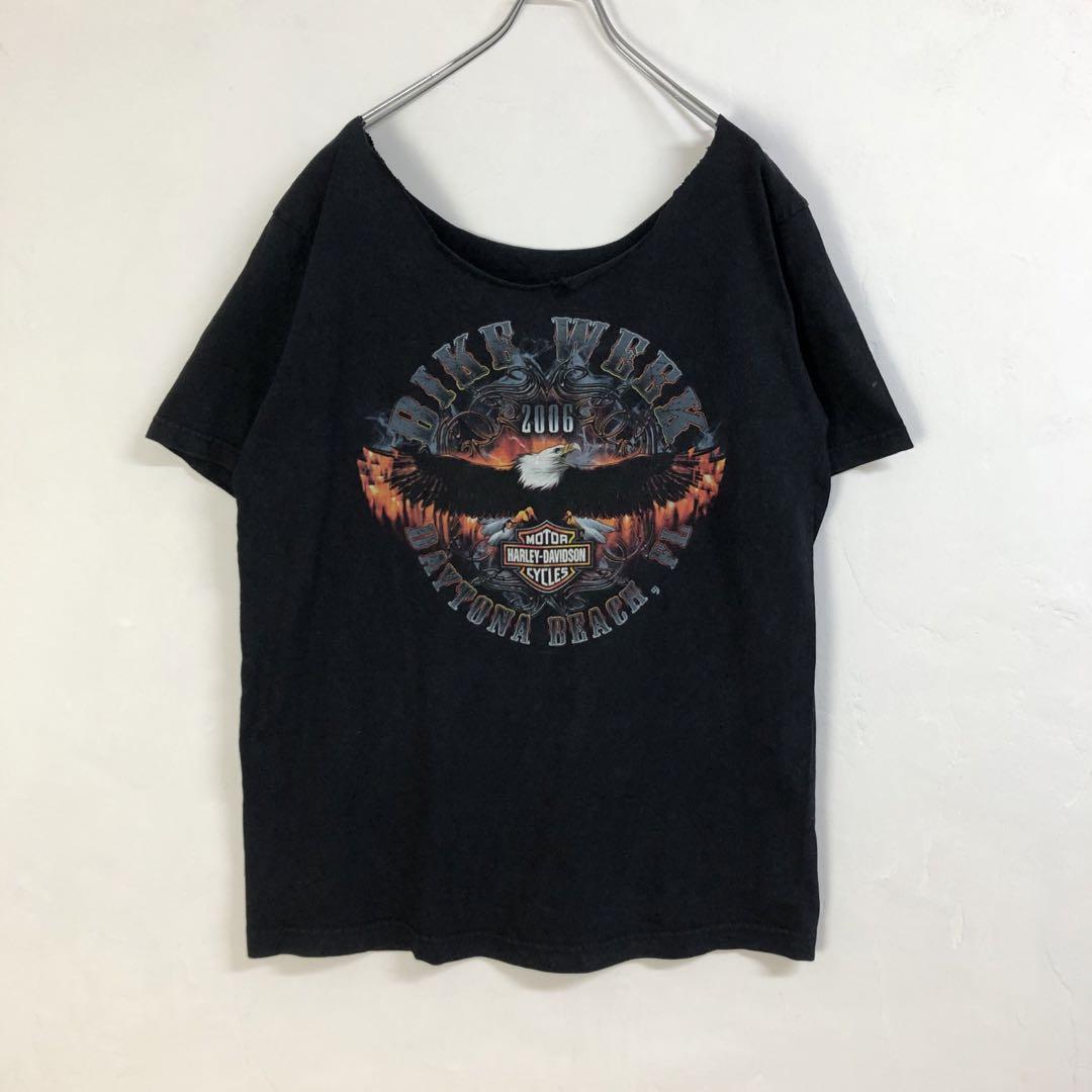 ハーレーダビッドソン 両面 プリント ビッグロゴ 半袖 Tシャツ | PEACE