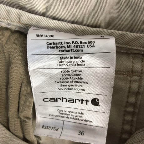 Carhartt  カーハート　カーゴパンツ　ハーフ　ショートパンツ　ベージュ