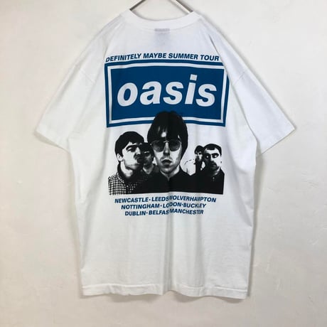 BOOTLEG　oasis　オアシス　ツアー　半袖　Tシャツ　白