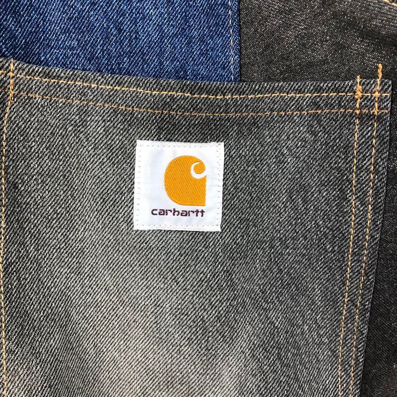 カーハート リメイク 再構築 ジャケット ロゴ 切替 パッチワーク