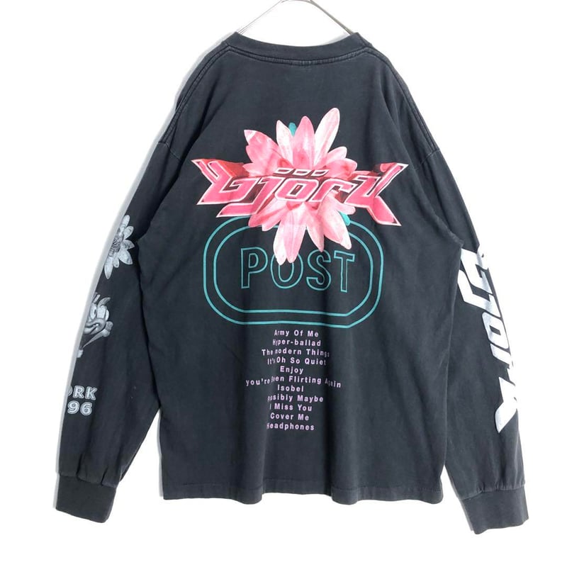 BOOTLEG Björk ビョーク シングルステッチ 両面 ビッグプリント ロンT