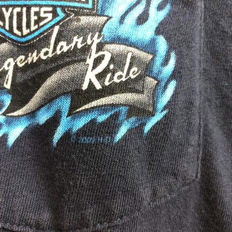 ハーレーダビッドソン　両面　プリント　ビッグロゴ　半袖　Tシャツ
