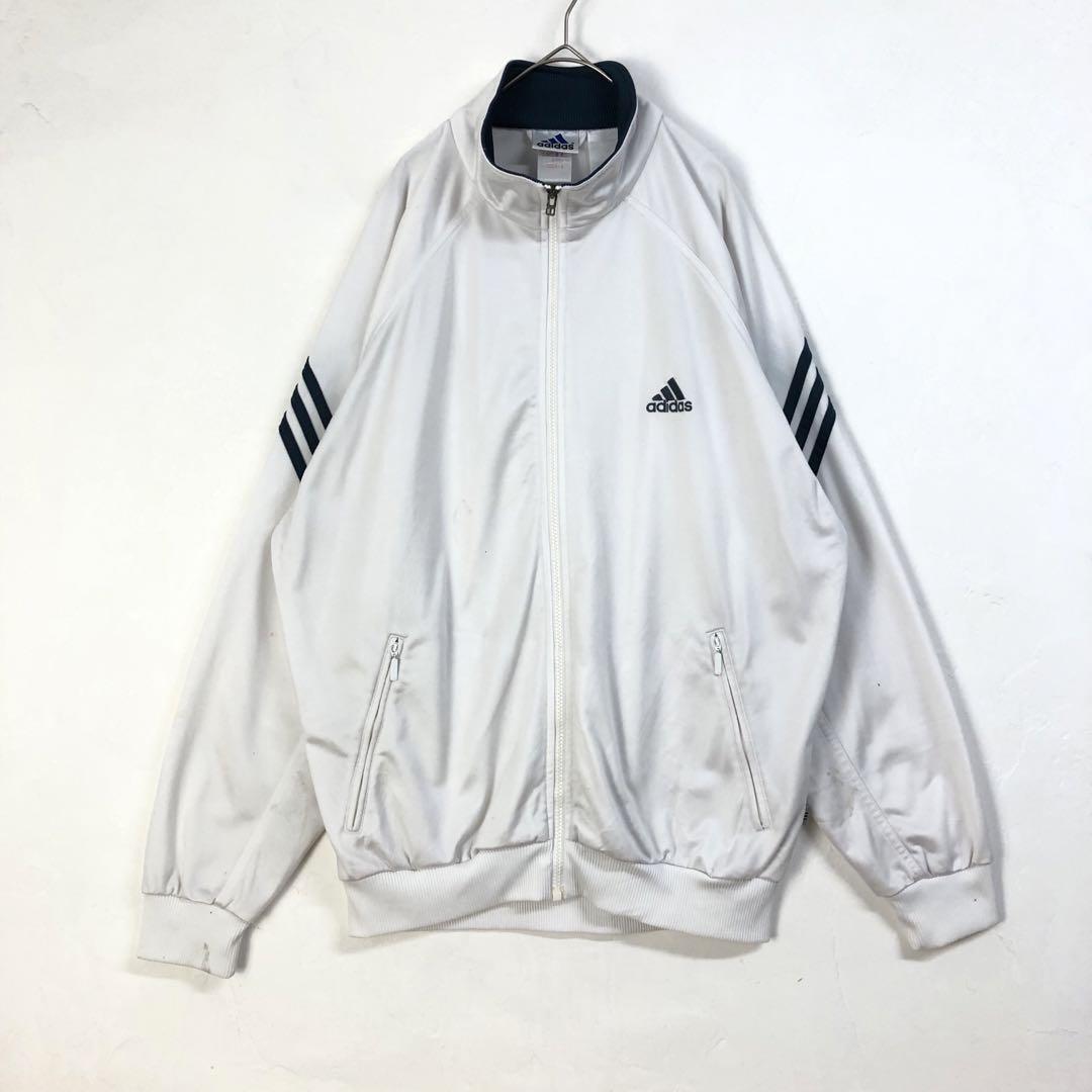 90's adidas アディダス ジャージ トラックジャケット 刺繍 ロゴ